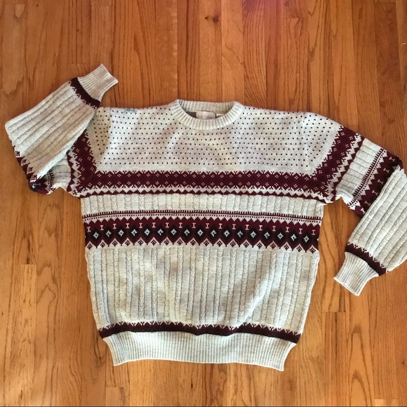True Vintage Chunky Cable Knit Crew Neck Sweater - Picture 4 of 8